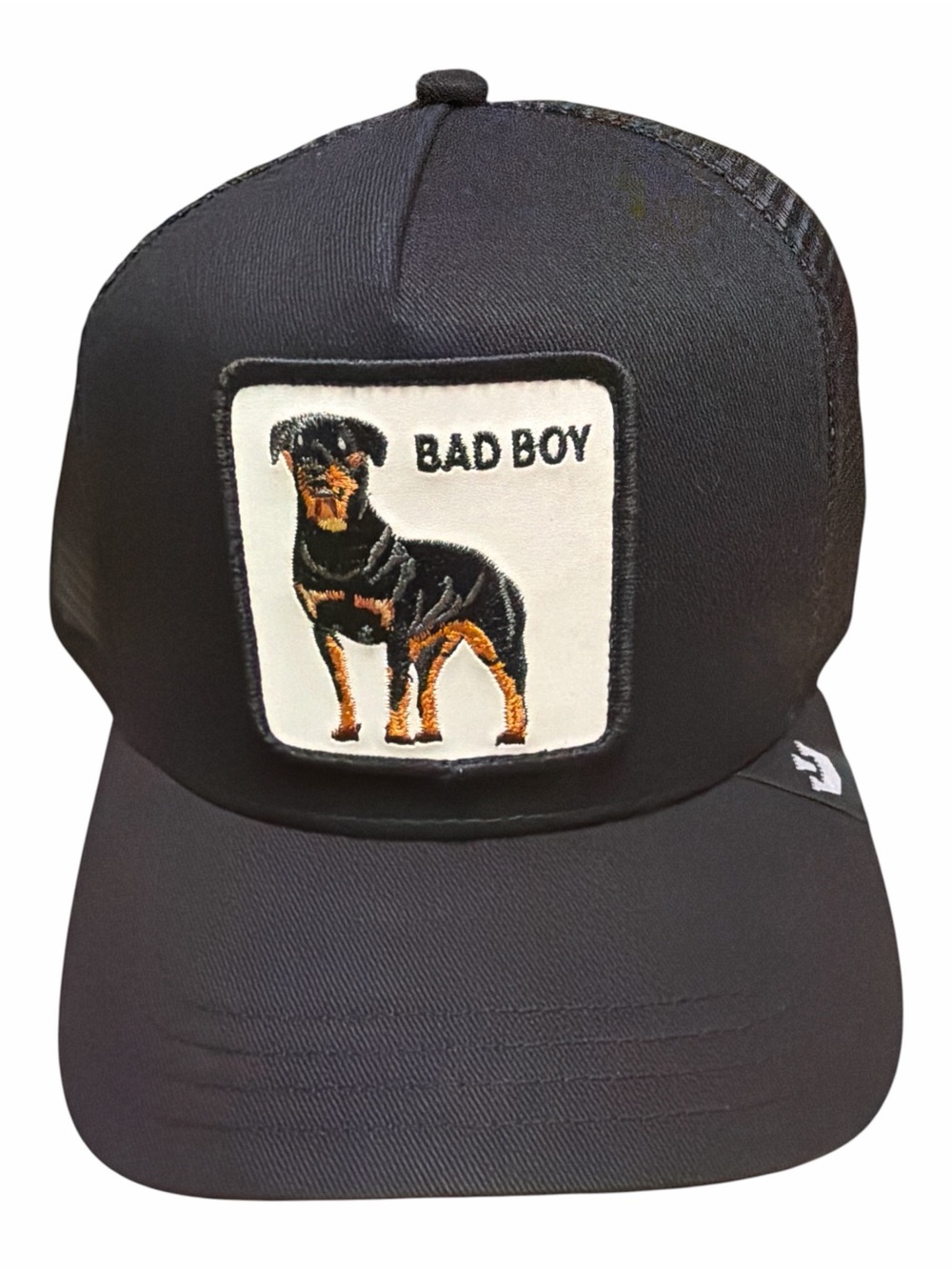 Rottweiler Goorin Bros Bad Boy The Farm Trucker Hat Black Snapback NWT
